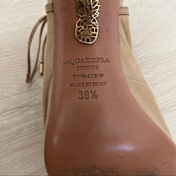 Aquazzura Sexy Thing Nude Peep Toe Heels size 39 1/2 - Picture 10 of 10
